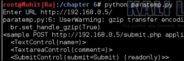 Tampering with the client-side parameter with Python