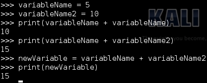 Number variables