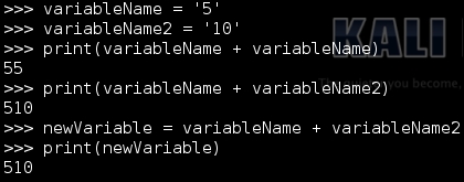 Number variables