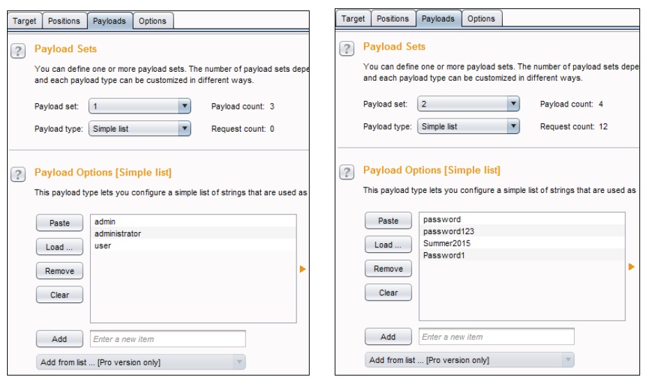 Credential attacks with Burp Suite