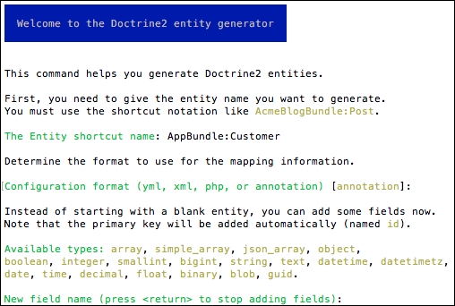 Using Symfony console