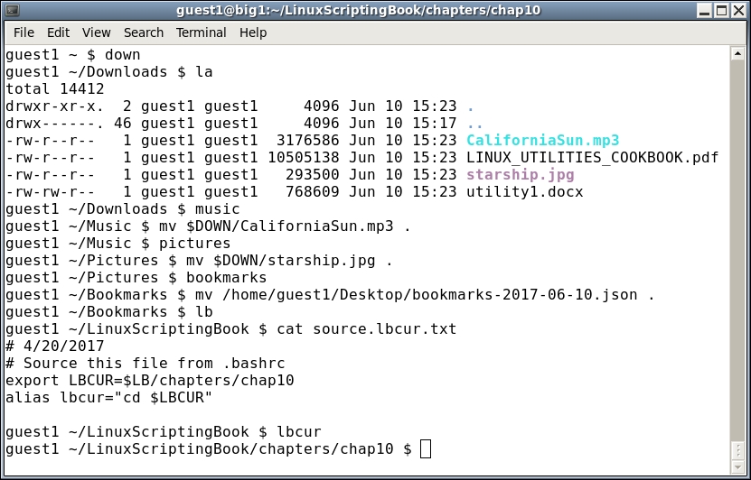 Environment variables and aliases