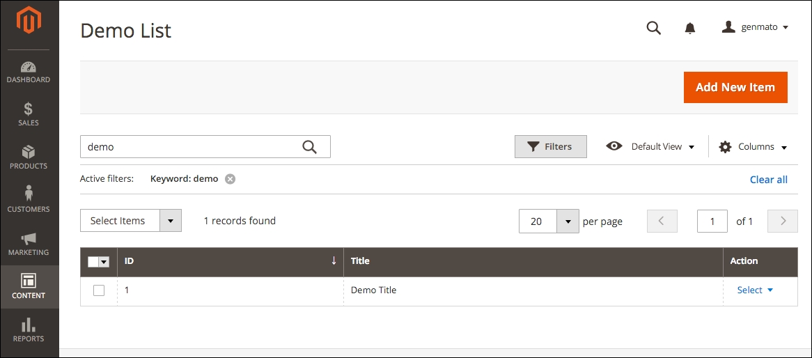 Mass actions for grid