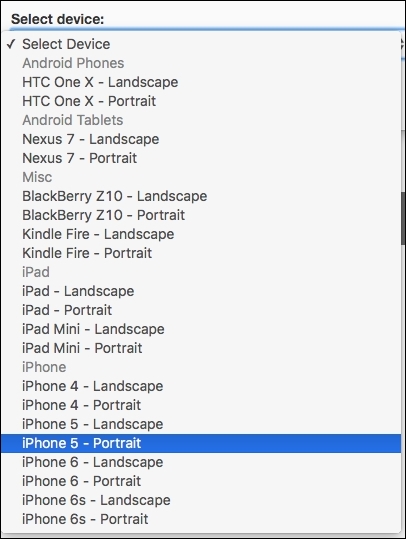 Responsive Web Designer tester