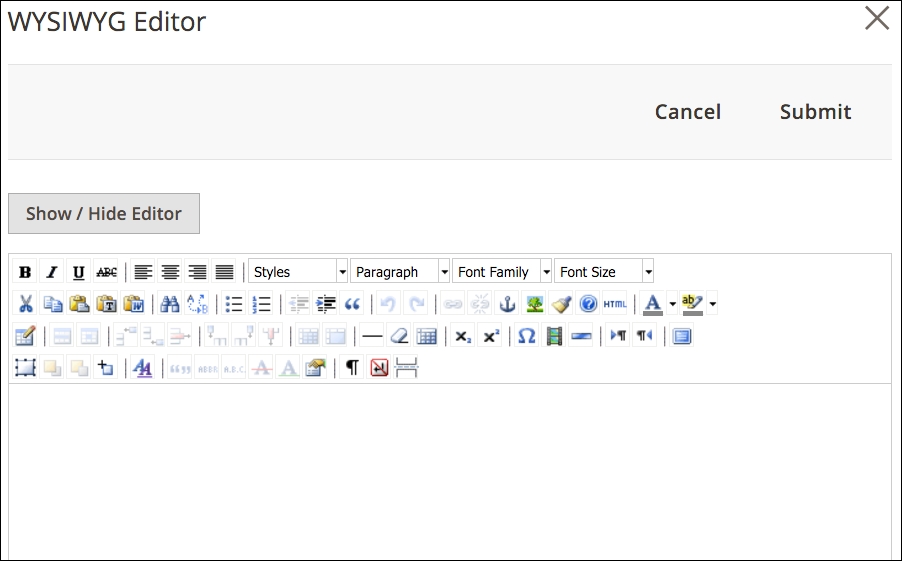 General information tab