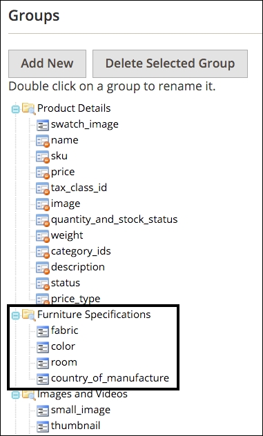 Creating attribute sets