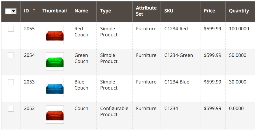 Creating a configurable product
