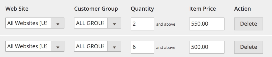 Quantity-based pricing