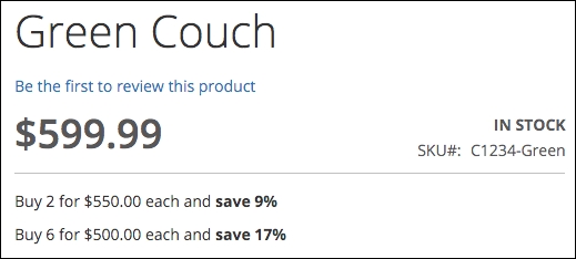 Quantity-based pricing