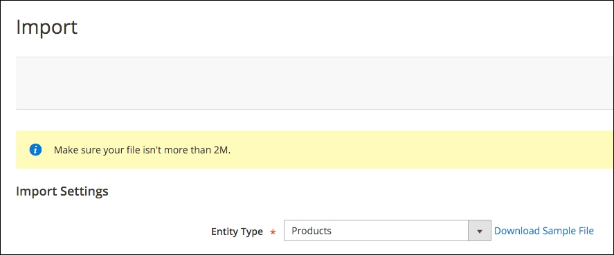 The shortcut to importing products
