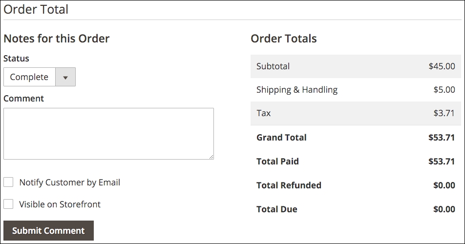 Managing backend orders