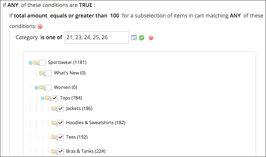 Defining the rule's conditions