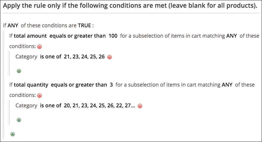 Defining the rule's conditions