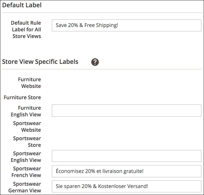 Modifying the rule's labels