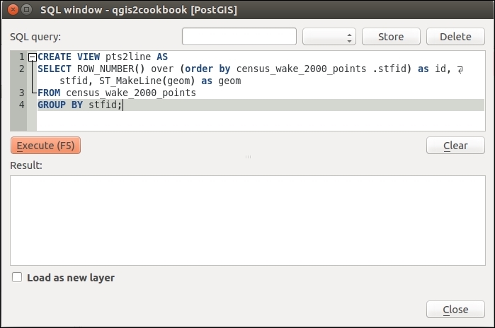 Converting points to lines