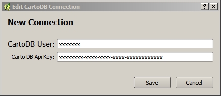 The QGIS CartoDB plugin