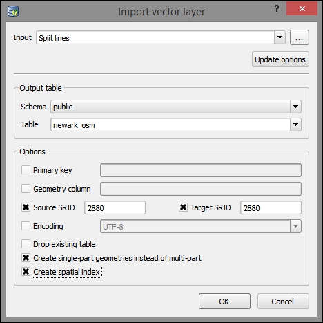 Importing into PostGIS with DB Manager