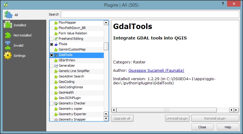 Running QGIS for the first time