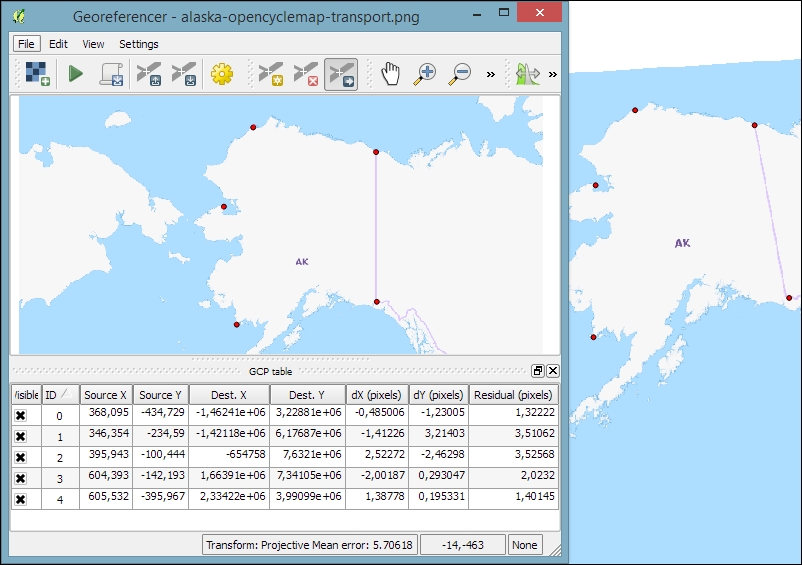 Georeferencing raster maps
