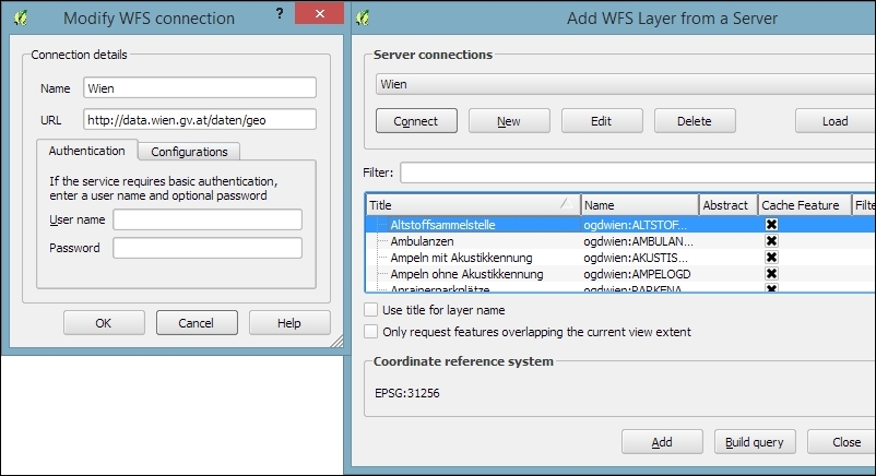 Loading data from OGC web services