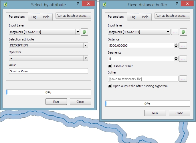 Calculating area shares within a region