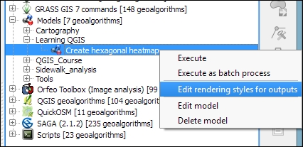 Automated geoprocessing with the graphical modeler