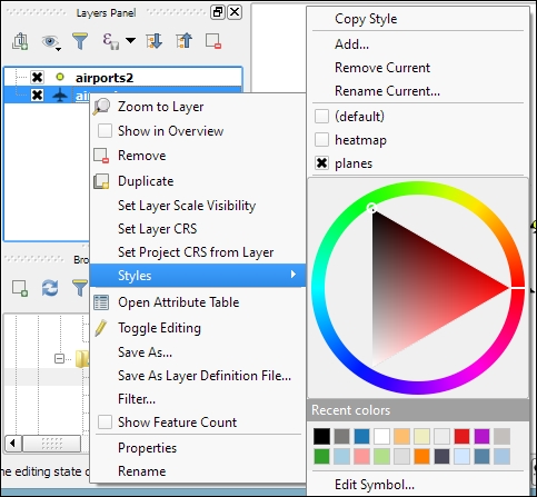 Working with different styles