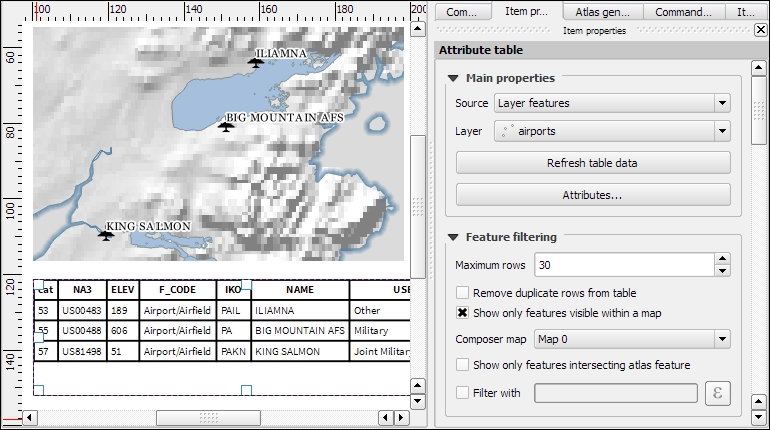 Adding more details with attribute tables and HTML frames