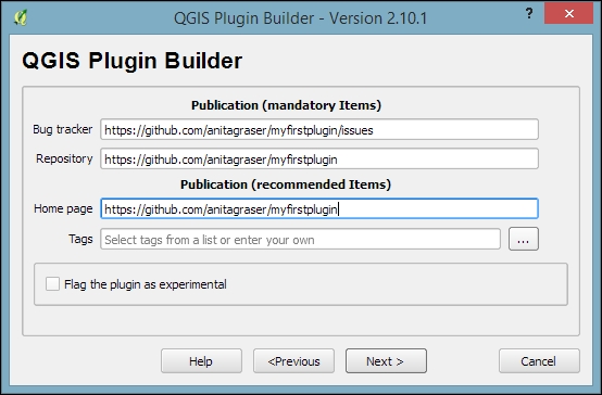 Creating the plugin template with Plugin Builder