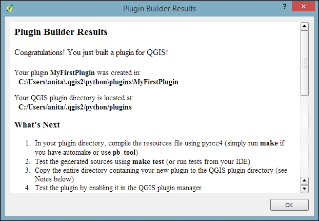 Creating the plugin template with Plugin Builder