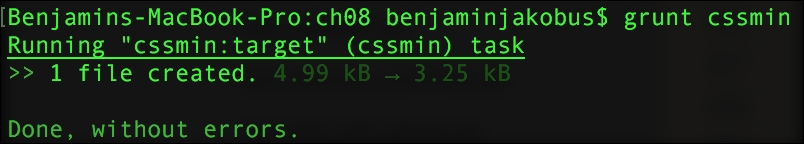 Minification and concatenation using Grunt