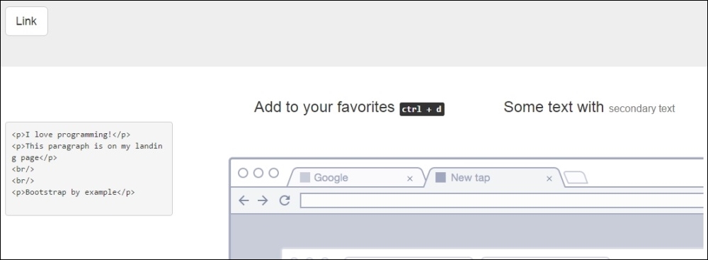 Desktop and large devices