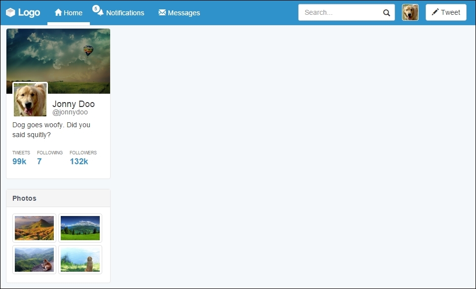 Another card using thumbnails