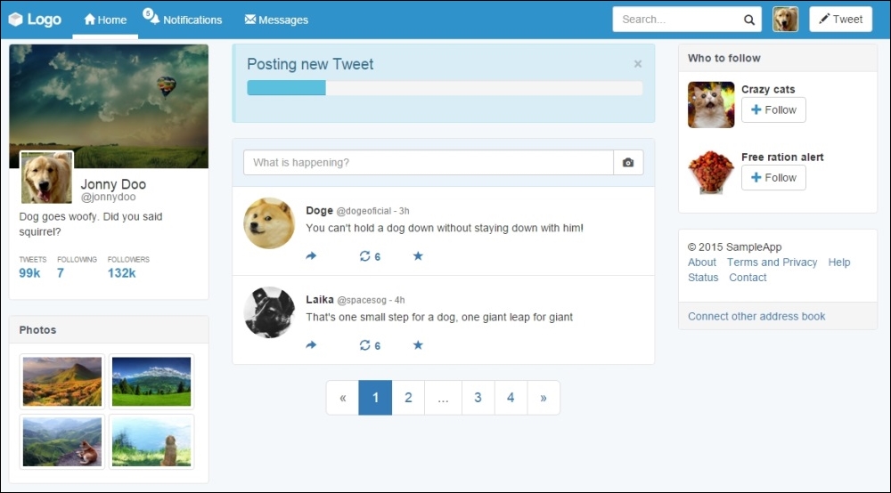 Waiting for the progress bar