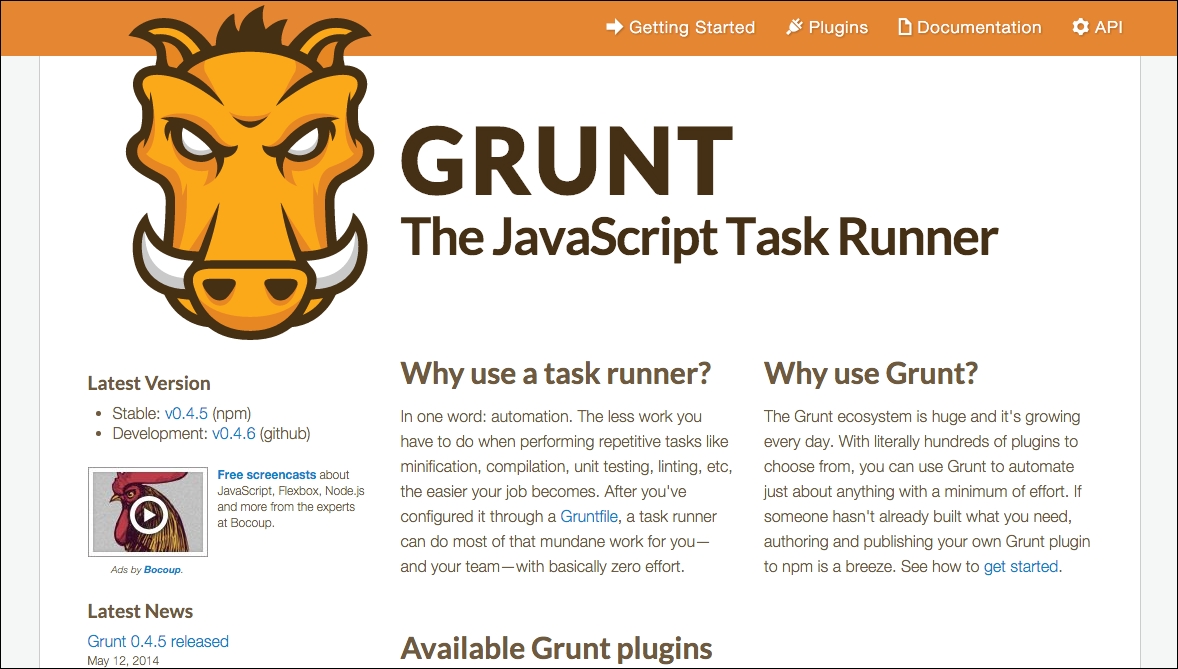 Installing Grunt