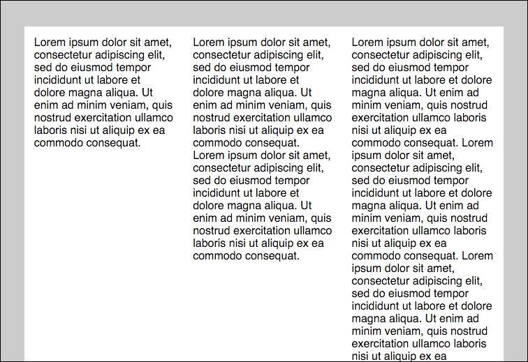 Creating equal-height columns