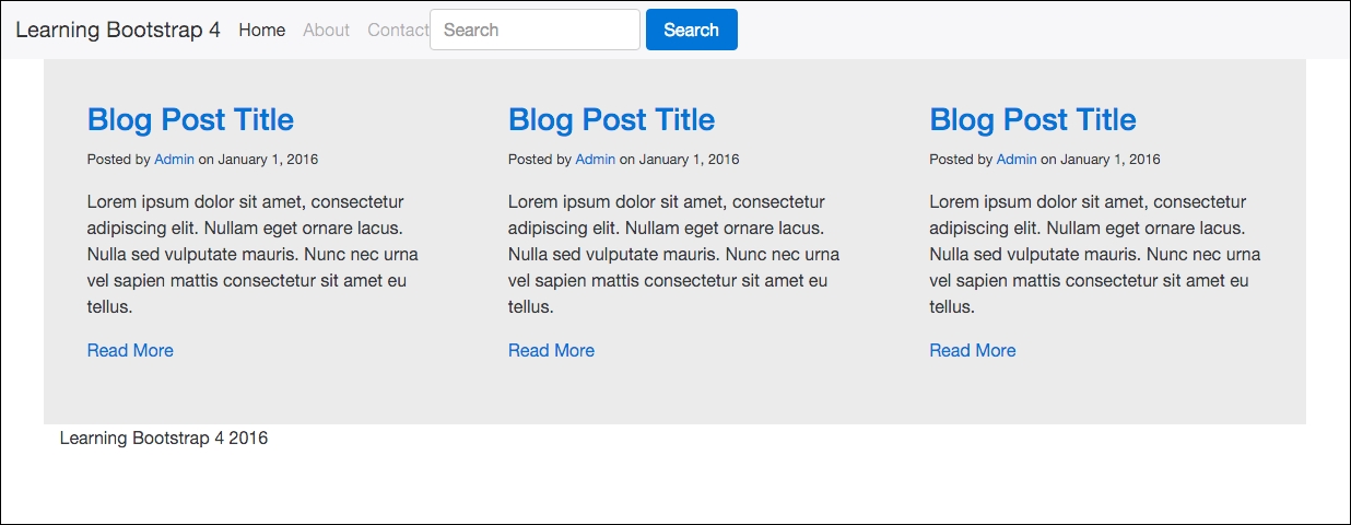 Designing a single blog post