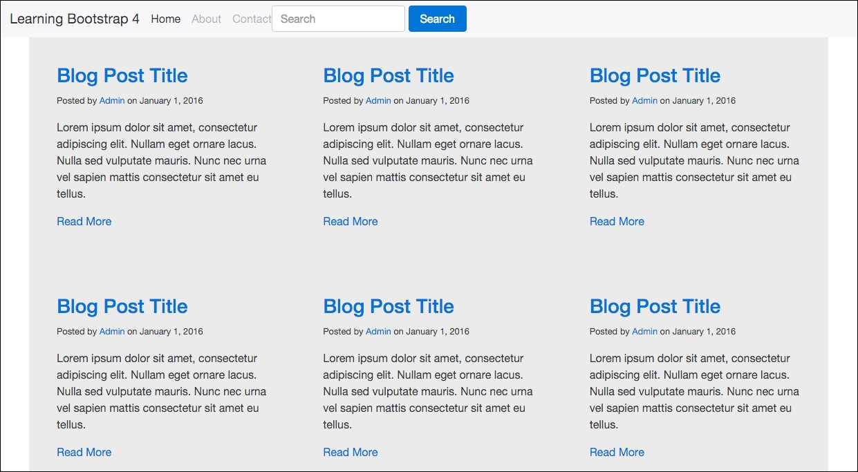 Designing a single blog post
