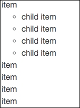 Coding an unstyled list