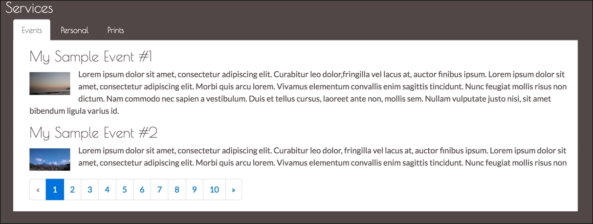 Displaying images using Bootstrap Lightbox