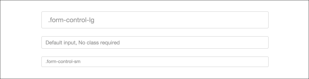 Changing the size of inputs