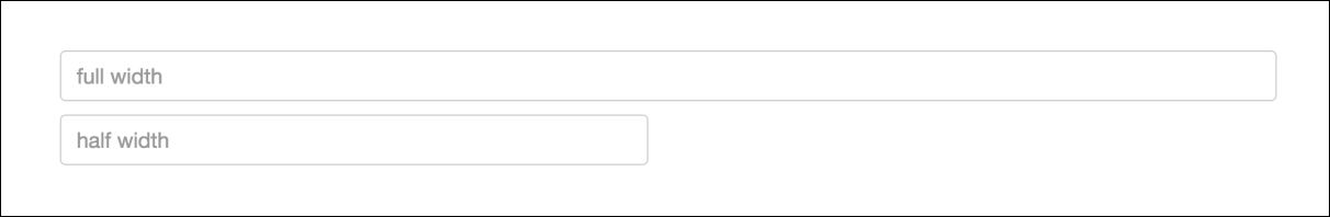 Controlling the width of form fields