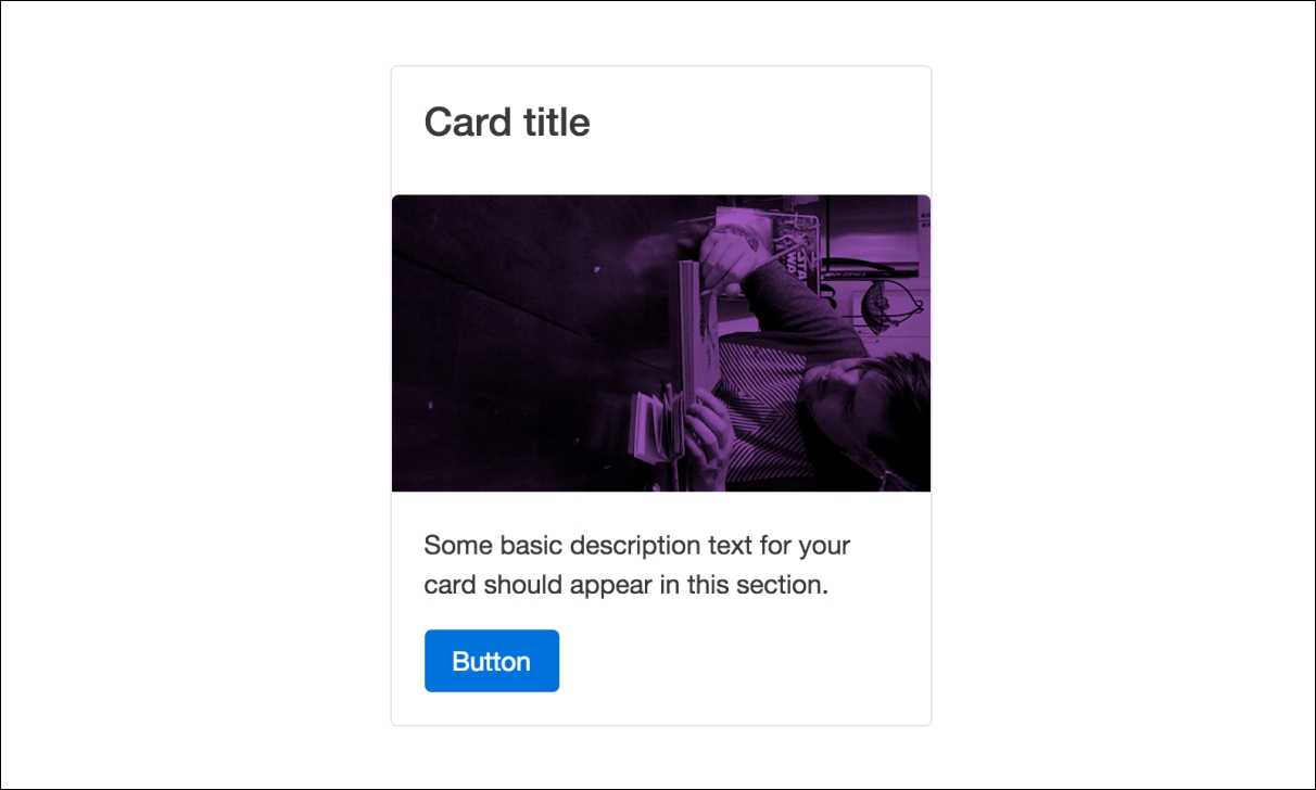 Moving the Card title