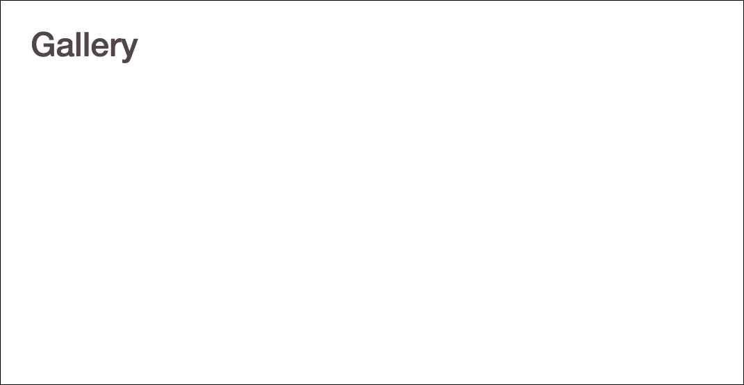 Making a Gallery component in React