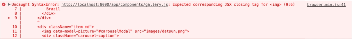 Making a Gallery component in React