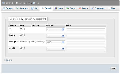 Task 2—Searching data