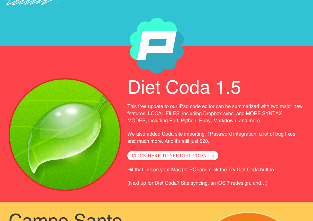 Diet Coda’s newsletter